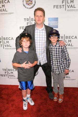 Maceo Shane Rapaport with his father, Michael Rapaport, and his brother, Julian Ali Rapaport